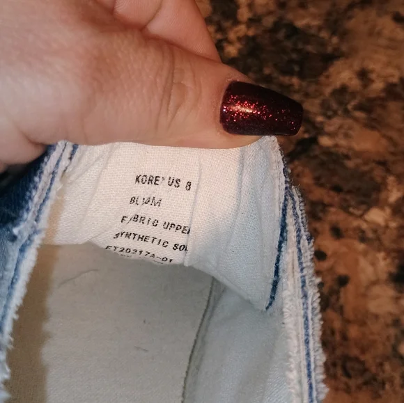 True Religion Laceless Cancas Slip-On Sneakers Blue 8us - Picture 12 of 12